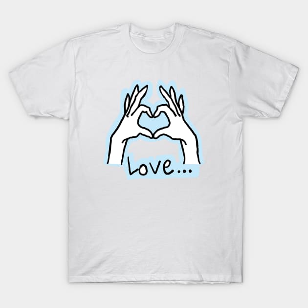 Finger heart T-Shirt by zzzozzo